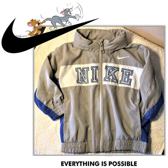 NIKE Zip-Front Mesh-Lined Sportswear Jacket    12M - Picture 1 of 11